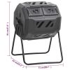 Garden Compost Bin Black 28.7"x25.2"x37.4" 42.3 gal