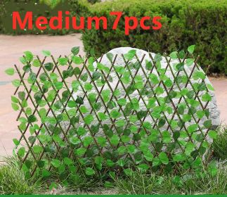 Simulation outdoor wooden fence (Option: Medium-7pcs)